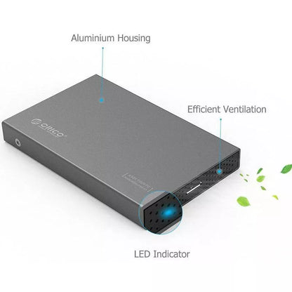 Rack HDD USB 3.0 Tool Free 2.5 inch SATA argintiu Orico 2518S3