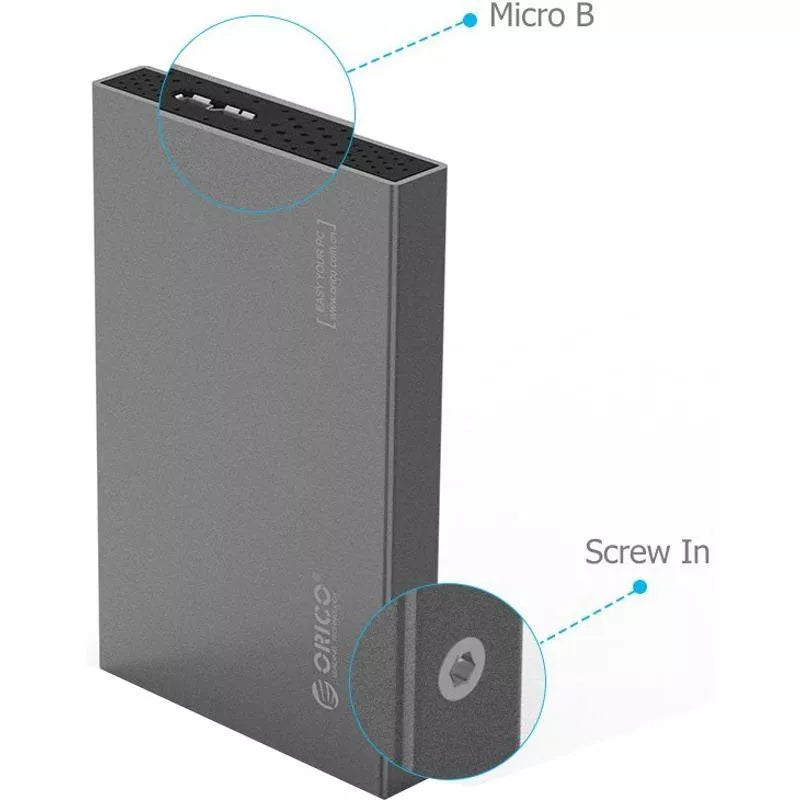 Rack HDD USB 3.0 Tool Free 2.5 inch SATA argintiu Orico 2518S3