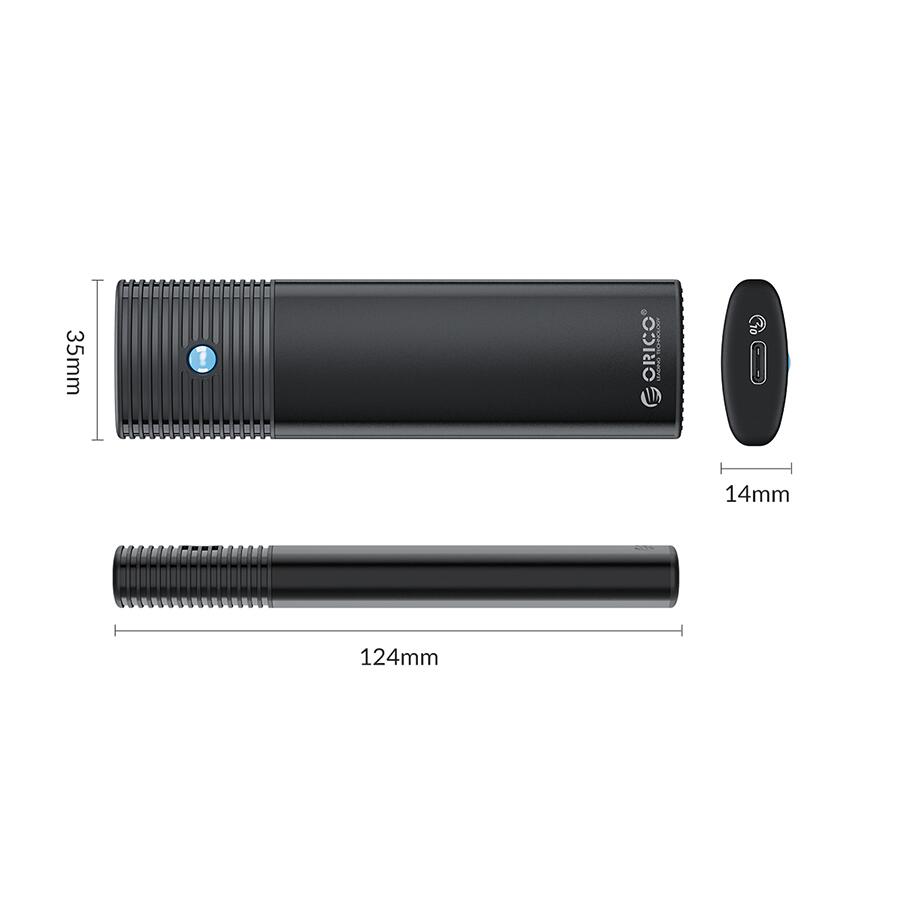 Rack SSD USB3.2 GEN1 TYPE C SATA M.2 negru Orico PWM2-BK