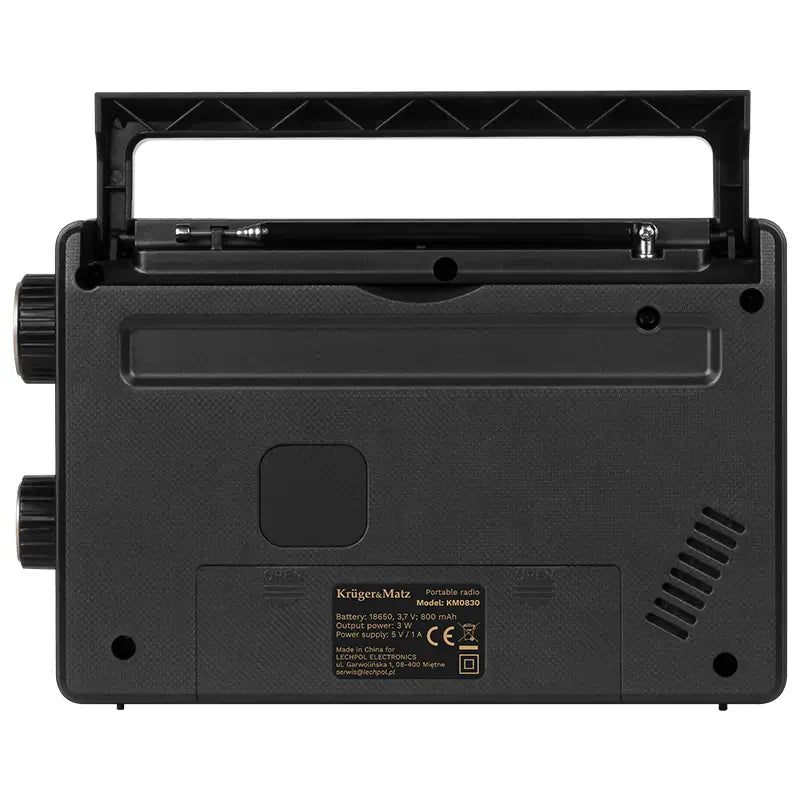 Radio portabil analog AM /FM /SW 3W 205x63.2x130mm Kruger&atz KM0830
