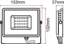 Reflector LED SMD 20W 4000K 1600lm IP65 negru-gri CIP SAMSUNG V-TAC
