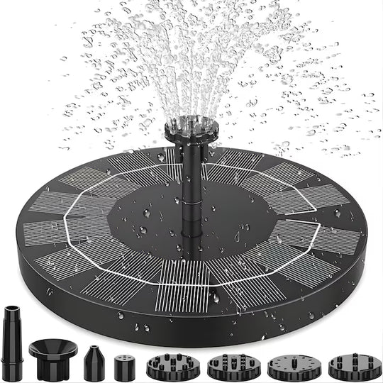Fantana solara magica plutitoare pentru gradina si iaz - 5 capete interschimbabile