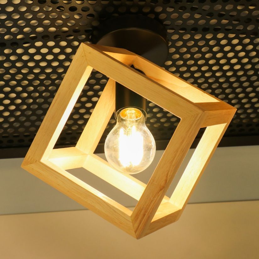 Plafoniera RHOMBUS PL1 Klausen montat pe tavan interior modern natur lumina calda E27
