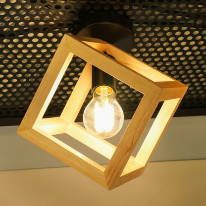 Plafoniera RHOMBUS PL1 Klausen montat pe tavan interior modern natur lumina calda E27
