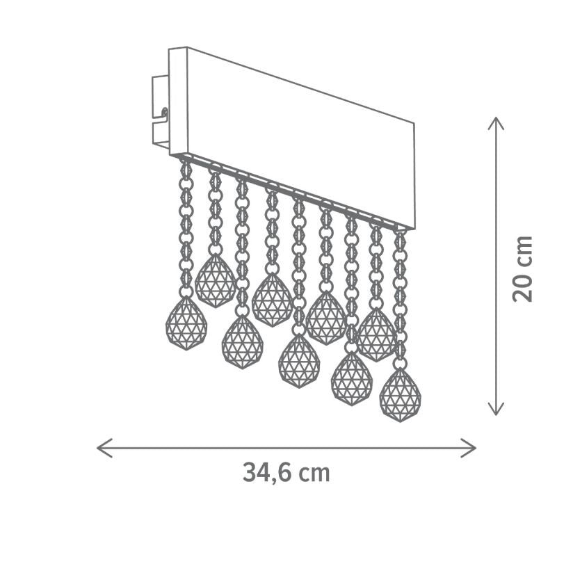 Aplică perete LED ROYALTY AP1 Klausen negru, profil subțire aluminiu și sticlă, lumină neutră 790 lumeni
