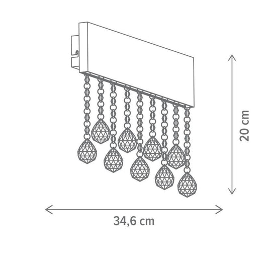 Aplică perete LED ROYALTY AP1 Klausen negru, profil subțire aluminiu și sticlă, lumină neutră 790 lumeni
