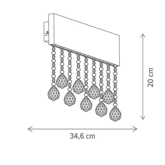 Aplică perete LED ROYALTY AP1 Klausen negru, profil subțire aluminiu și sticlă, lumină neutră 790 lumeni
