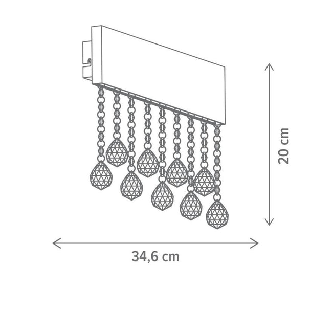Aplică perete LED ROYALTY AP1 Klausen negru, profil subțire aluminiu și sticlă, lumină neutră 790 lumeni
