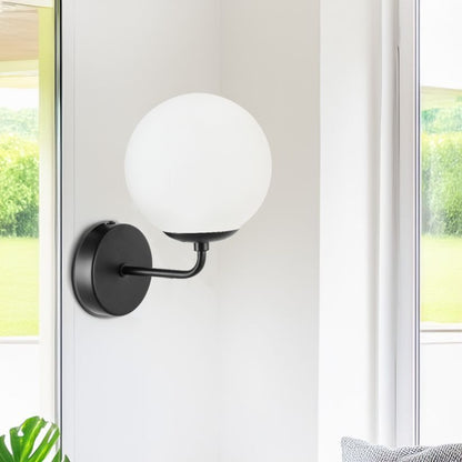 Aplică decorativă SEFORA AP1 B Klausen negru montată pe perete, iluminat ambient dormitor sau hol
