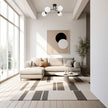 Plafoniera SEFORA PL4 B Klausen detaliu sticla opal metal negru lumina difuza ambient modern urban
