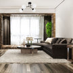 Plafoniera Klausen SEFORA PL4 B negru alb opal 4 dulii E27 living dining dormitor stil contemporan
