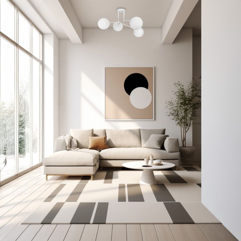 Plafoniera Klausen SEFORA PL4 W alb opal 4 dulii E27 living dormitor dining minimalist contemporan
