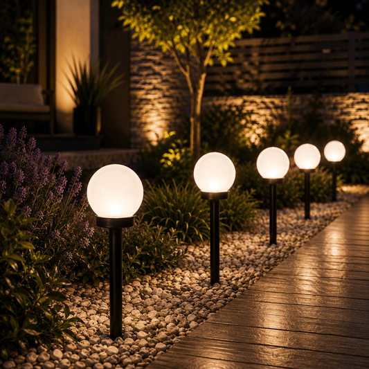 Set 12 bucati - Lampa solara Lumio 33cm 4000K, Erste - eVoltaSmart