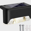Set 4 Lampi Solare LED pentru Trepte, Gard si Balustrada, cu Senzor Crepuscular - eVoltaSmart