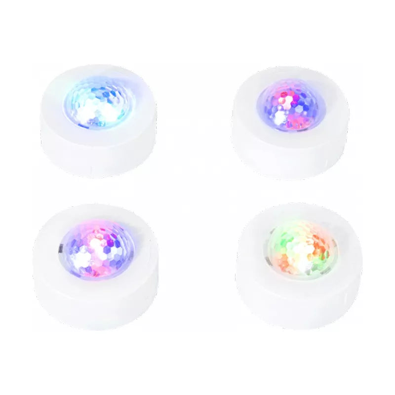 Set 4 Mini ASTRO RGB cu stroboscop si telecomanda