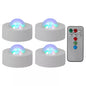 Set 4 Mini ASTRO RGB cu stroboscop si telecomanda