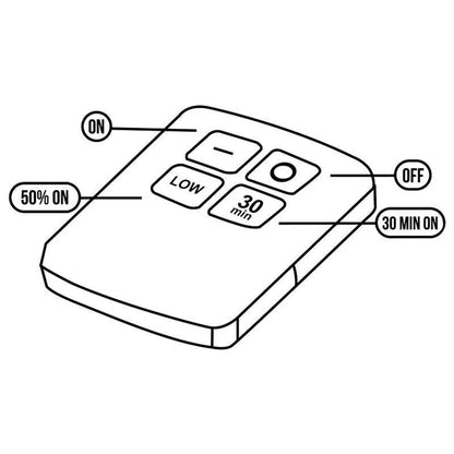 Set 6 lampi LED cu telecomanda MCE0165