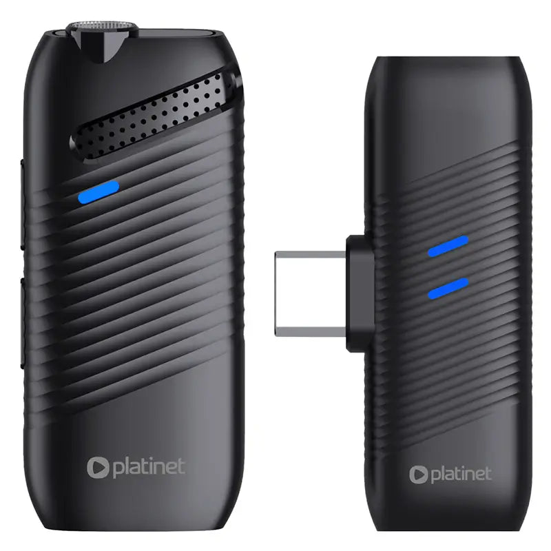 Set lavaliera microfon 2in1 wireless 2.4GHz 25m Plug & Play Android /iOS Platinet PLMM30