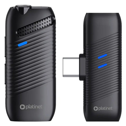 Set lavaliera microfon 2in1 wireless 2.4GHz 25m Plug & Play Android /iOS Platinet PLMM30