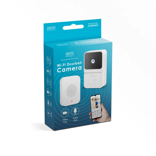 Set sonerie Video - Smart - Wi-Fi /baterie /HD alb delight 55385WH