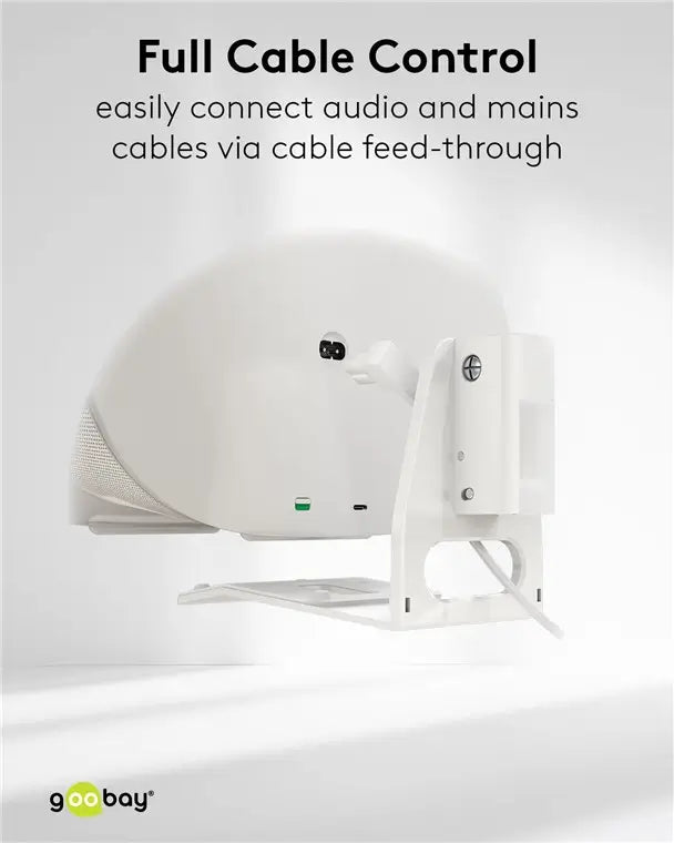 Set suport difuzor de perete Modern Sonos Era 300 Flex alb Goobay 71984