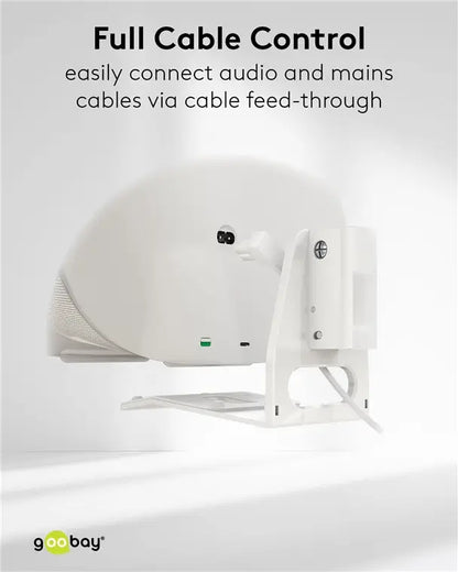 Set suport difuzor de perete Modern Sonos Era 300 Flex alb Goobay 71984