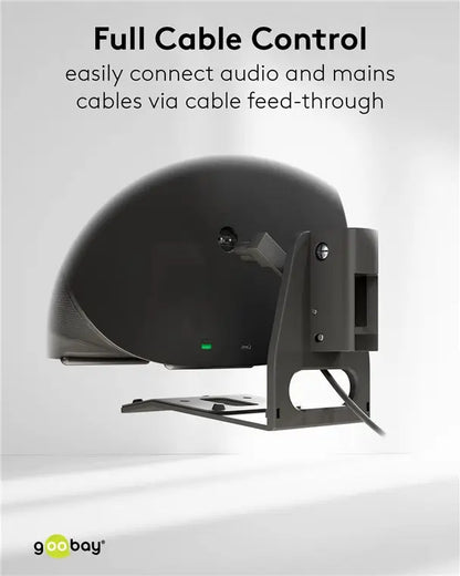 Set suport difuzor de perete Modern Sonos Era 300 Flex negru Goobay 71194