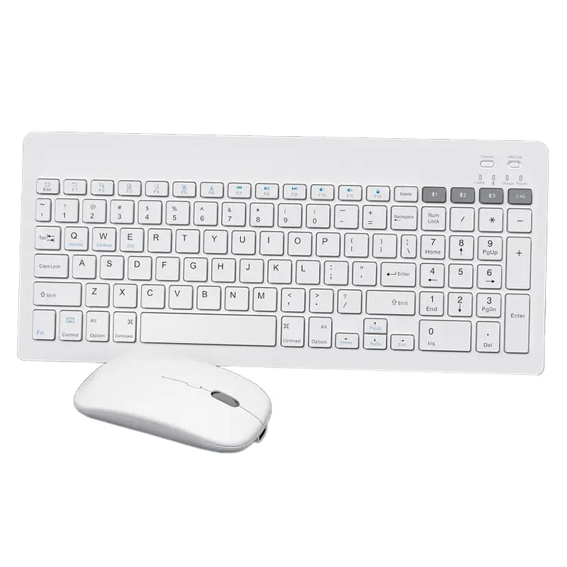 Set Wireless OMEGA OKM2658W tastatura ultra-subtire si mouse ultra-usor elegant alb