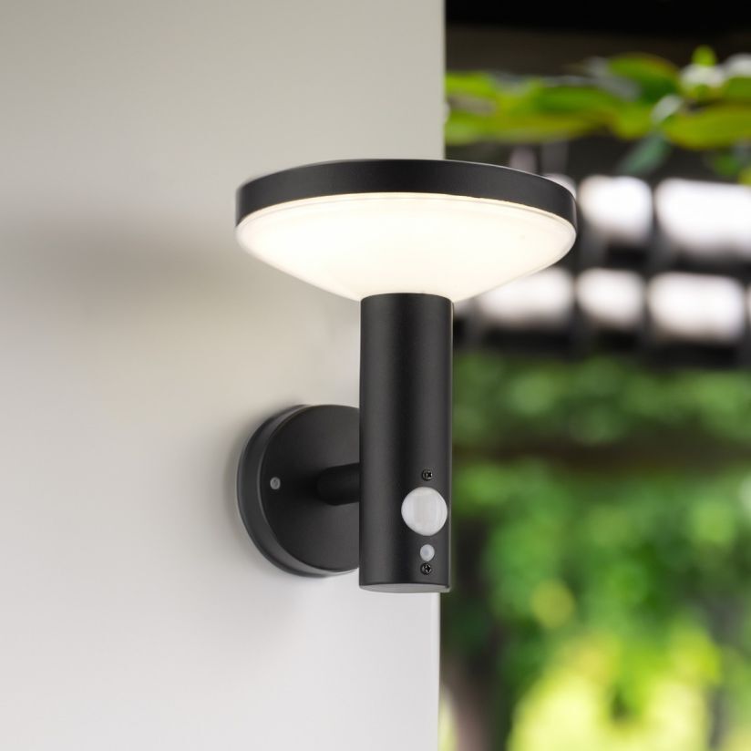 Aplică solară LED SHINY KL190003, 4,4W, 3000K, negru