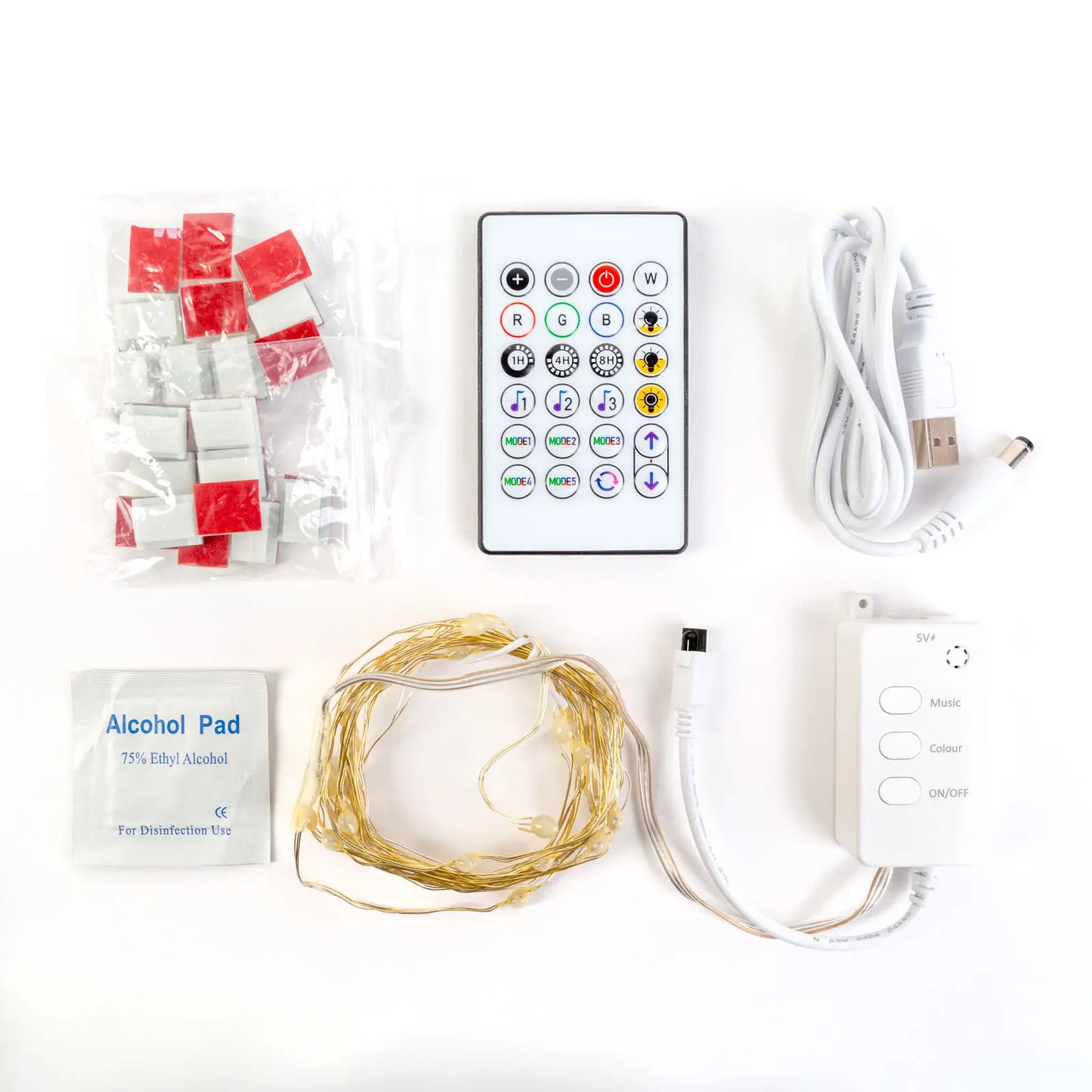 Sir 3m lumina Smart TV - USB 30 LED-uri RGB Bluetooth/telecomanda 58387