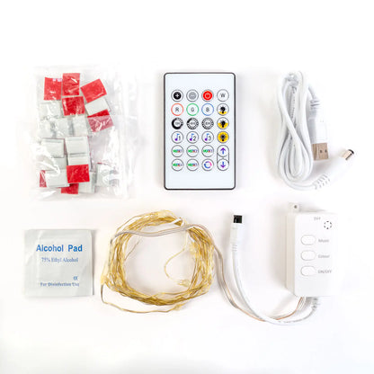 Sir 3m lumina Smart TV - USB 30 LED-uri RGB Bluetooth/telecomanda 58387