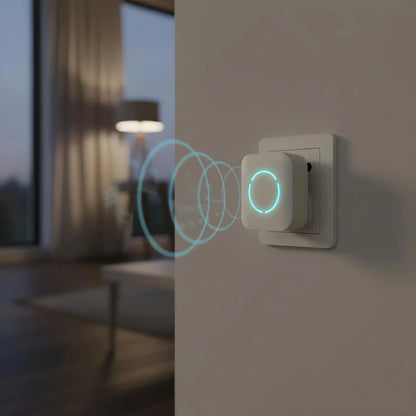 Sonerie fara fir Kinetic fara baterii 1 buton +2 receptoare alb delight 55331WH-2