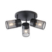 Spot OBSCUR PL3, KL163026, 3xE27, negru - eVoltaSmart