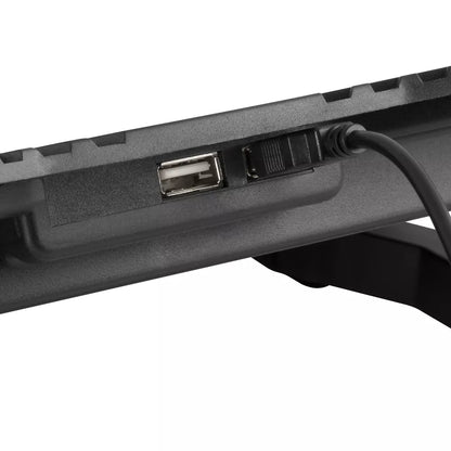 Stand cu sistem de racire pentru notebook gaming 5 ventilatoare si ecran LCD NGS