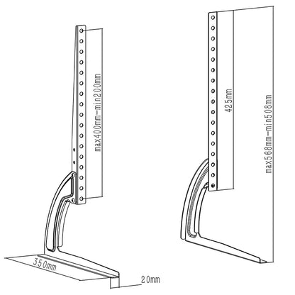 Stand suport TV LED LCD 27-60" 40Kg UCH0022 Cabletech