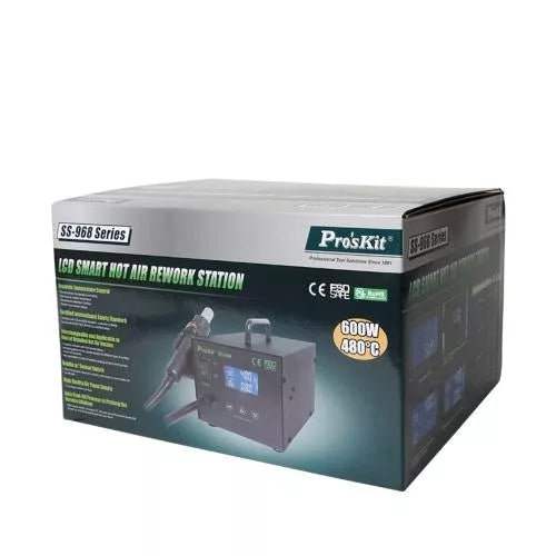 Statie de lipit cu aer cald si afisaj LCD ProsKit