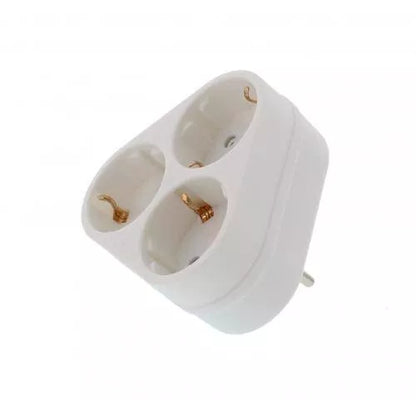 Stecher triplu cu contact protectie 3x Schuko Well