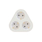Stecher triplu Technik MT-3WH cu contact protectie 3x Schuko 3500W 16A alb