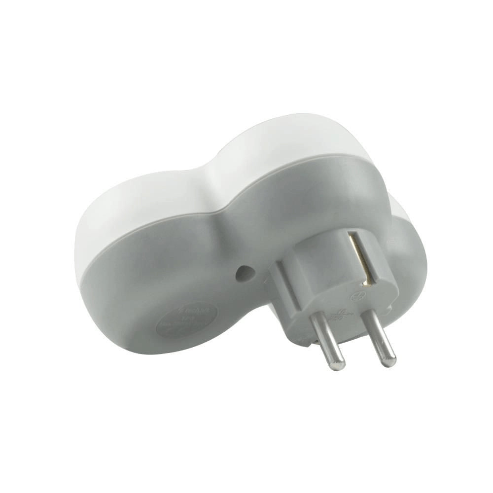 Stecher triplu Technik TP3 cu contact protectie 3x Schuko 16A 3500W alb