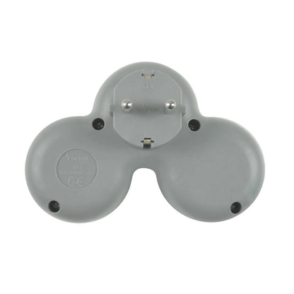 Stecher triplu Technik TP3 cu contact protectie 3x Schuko 16A 3500W alb