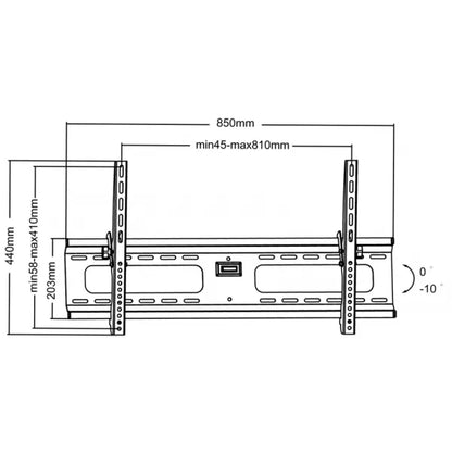 Suport inclinabil LCD Plasma max 75kg HQ