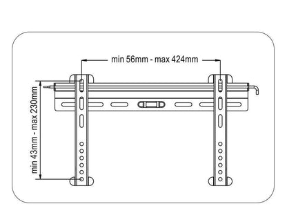 Suport universal pentru LCD TV 23-58 inch 147cm max 45kg Goobay