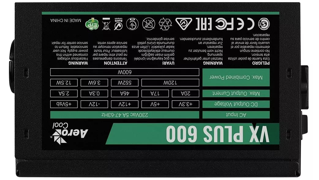 Sursa Aerocool VX Plus 600 600W