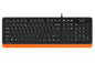 Tastatura cu fir A4Tech FK10 104 taste USB portocaliu