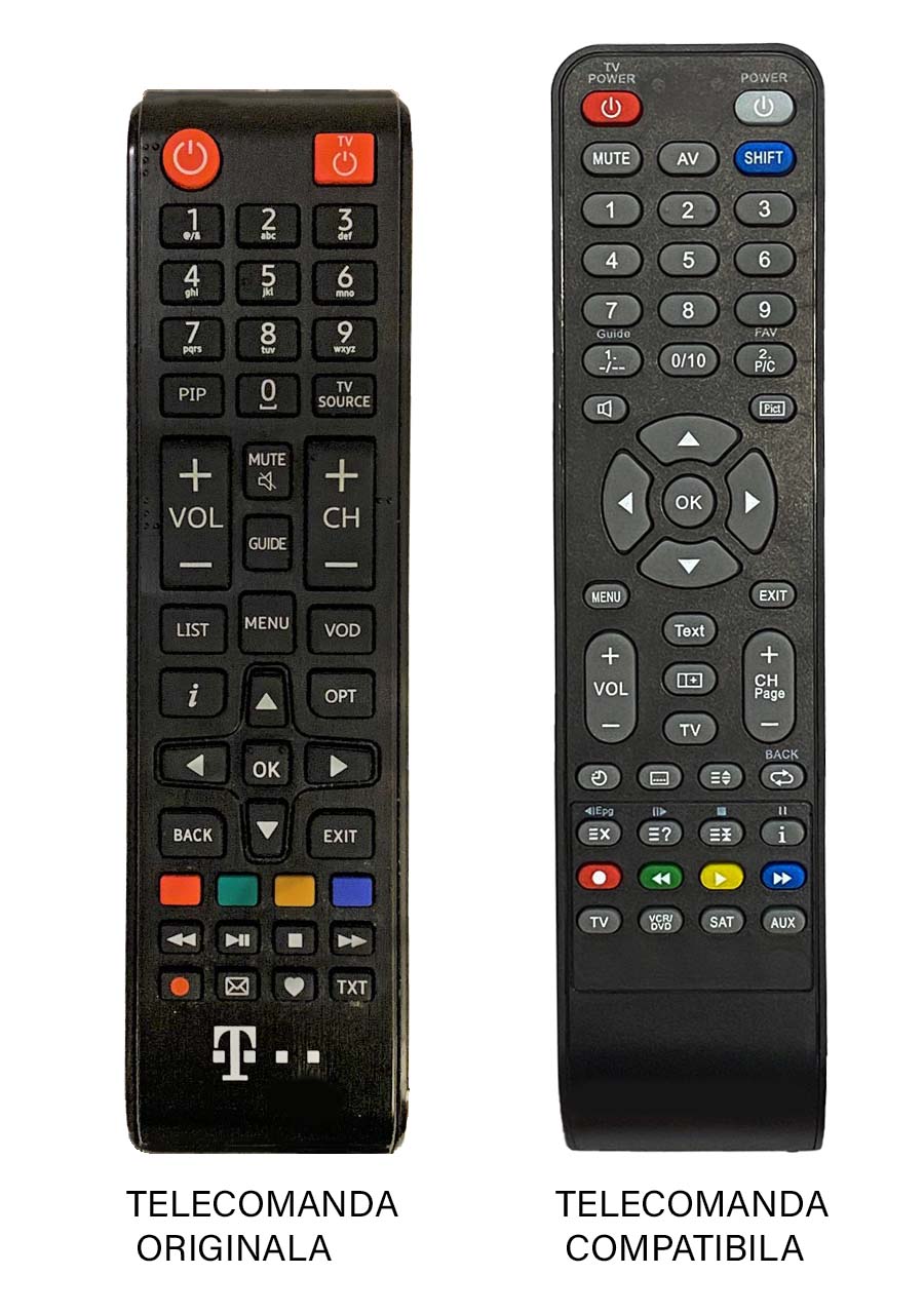 Telecomanda inlocuitoare compatibila pentru reciver Telekom (452)