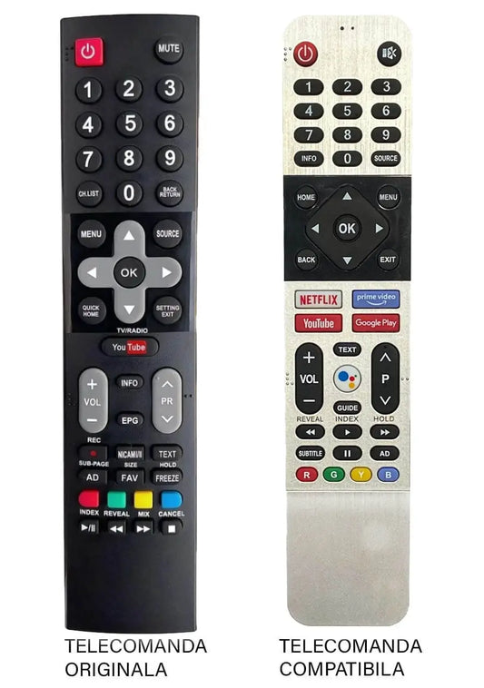 Telecomanda inlocuitoare compatibila pentru televizor Tesla 32S367BHS ER 1292-N MFY 1282 (362-2)