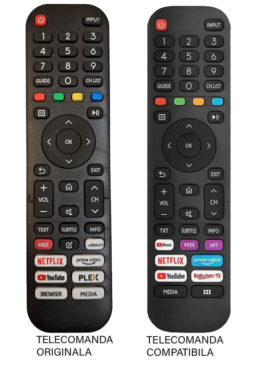 Telecomanda inlocuitoare compatibila pentru TV MEDIA /Vortex /NEI (428-1)