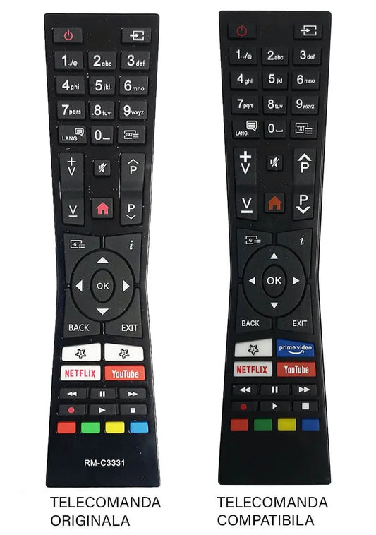 Telecomanda inlocuitoare compatibila TV JVC RM-C3331 ER 1695-N MFY 1685 (358)