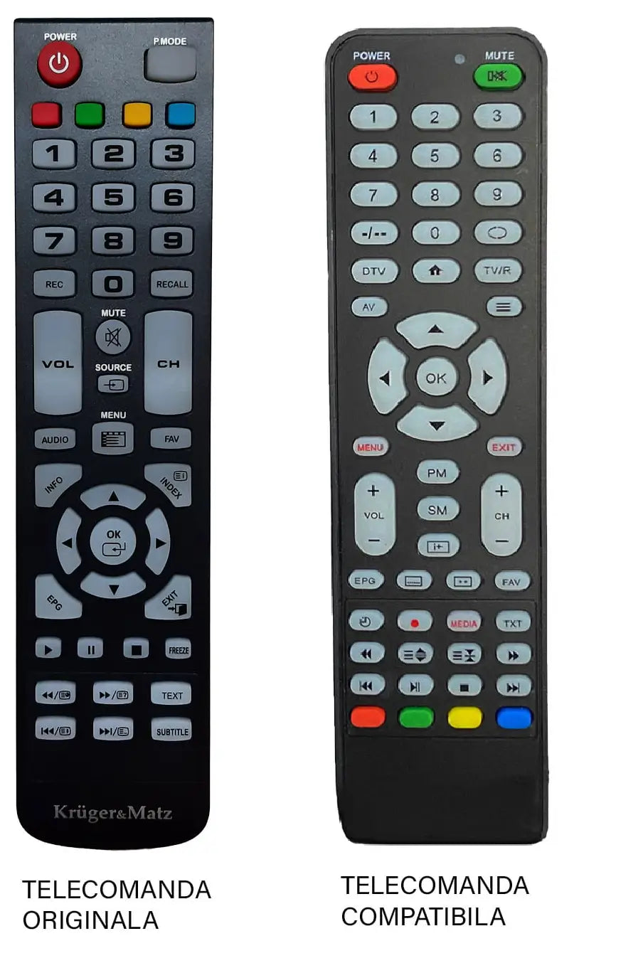 Telecomanda inlocuitoare compatibila TV Kruger&Matz KM0232 /KM0248 /KM0250 /KM0255UHD /KM0265UHD cod ER 9448 (448)