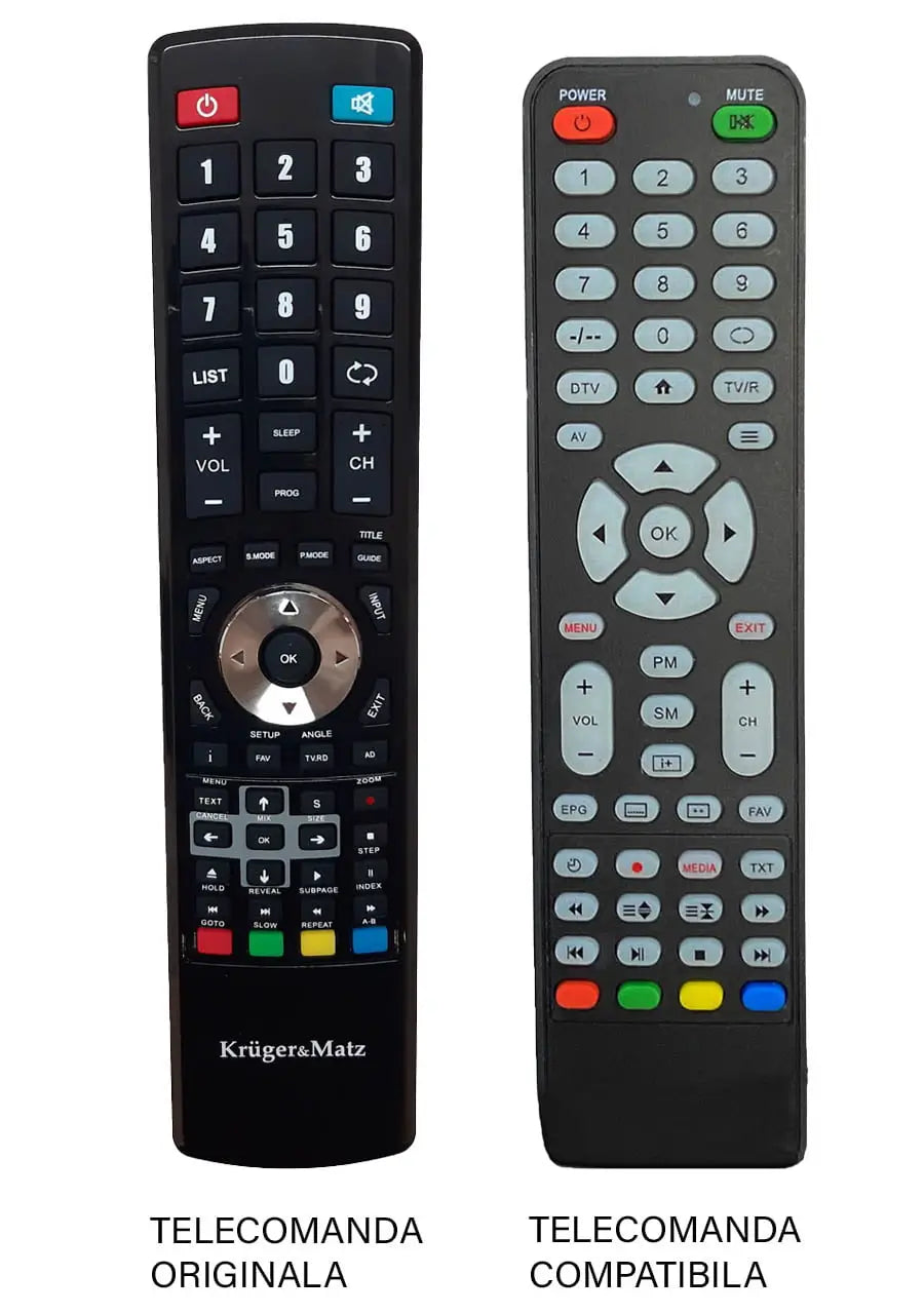 Telecomanda inlocuitoare compatibila TV Kruger&Matz PIL0326 cod ER 9442 (442)